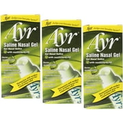Ayr Saline Nasal Gel, with Soothing Aloe, 0.5 Ounce Tube (Pack of 3)