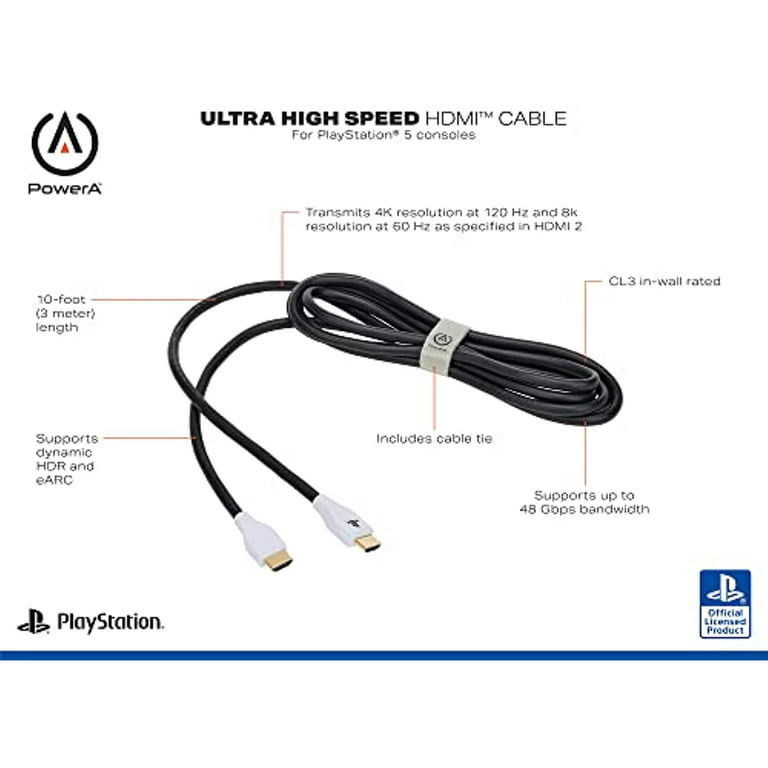 Powera Ultra High Speed Hdmi Cable For Playstation 5, Cable, Hdmi 2.1, Ps5,  Officially Licensed - Playstation 5