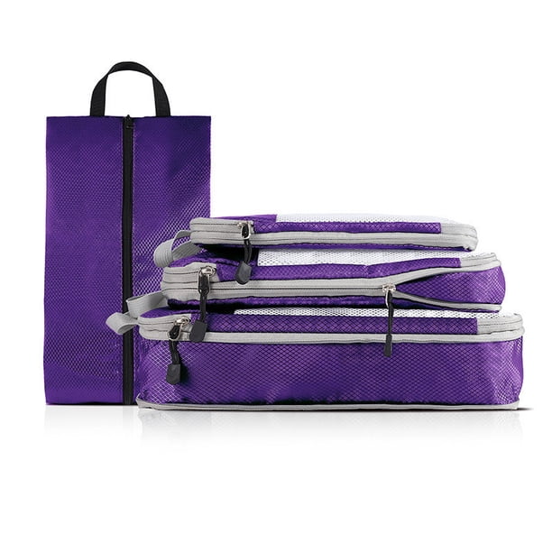 Yhmxh Organizadores y almacenamiento Cubos de embalaje para maletas de viaje, 4 unidades, expandibles, organizador de bolsas de viaje para equipaje. Almacenamiento de ducha Almacenamiento de juguetes