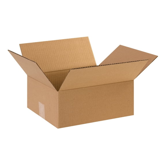 Box Partners Flat Corrugated Bxs,12x10x5,Kraft,25/BDL - BXP 12105