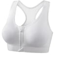 thumbnail image 4 of Xdegoge Women's 2Pcs Sports Bra Set Front Zipper Closure Breathable Mesh Brassiere Wireless Padded Support Stretchy Bras for Sports, Yoga & Everyday Use, 4 of 9