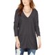thumbnail image 1 of INC Blusa tipo túnica con cuello en V para mujer, gris, XXL, 1 of 2