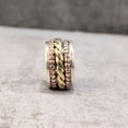 thumbnail image 5 of Twisted Spinner Band, Bohemian Ring, 925 Sterling Silver Ring, Spinning Thumb Ring, Three Tone Ring, Fidget Ring, Handmade Jewelry, Christmas Oxidized, Brass Copper Band, Anxiety Ring, Mans Band Gifts, 5 of 6