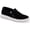 Black, variant on Aqua College Womens Flivia Suede Waterproof Slip-On Sneakers