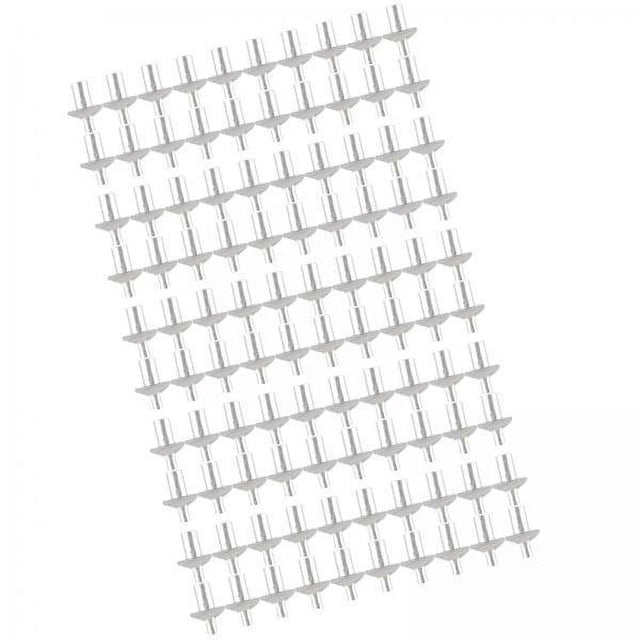 2x100x Tornillos De Clavos De Expansión Resistentes Para Decoración De Edificios Láminas De Metal De Madera 5mm X 13mm