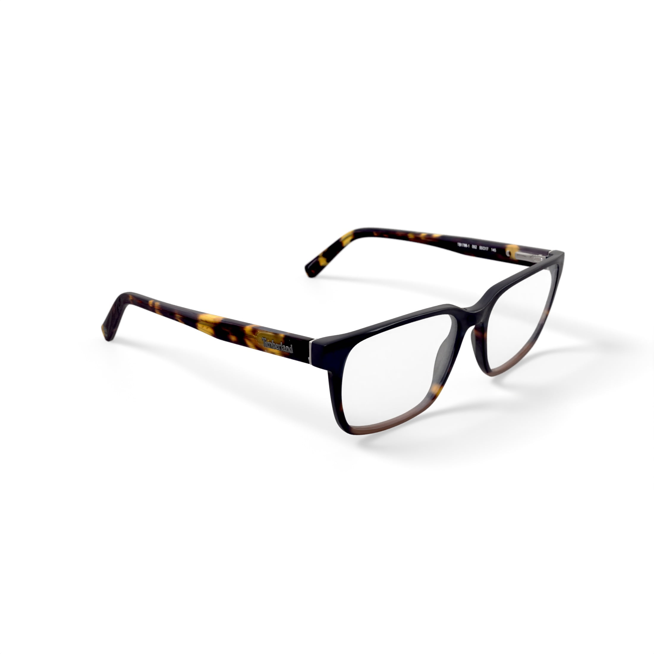Timberland Men's TB1788 Square Prescription Eyeglasses with Case, Blue/Brown