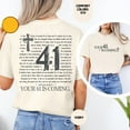 thumbnail image 2 of Comfort Colors 1717 Style T-Shirt for Both Men and Women - 40-Day Journey in the Bible & Message 'Your 41 Is Coming', 2 of 6