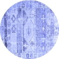 thumbnail image 1 of Ahgly Company Indoor Round Persian Blue Traditional Area Rugs, 3' Round, 1 of 4