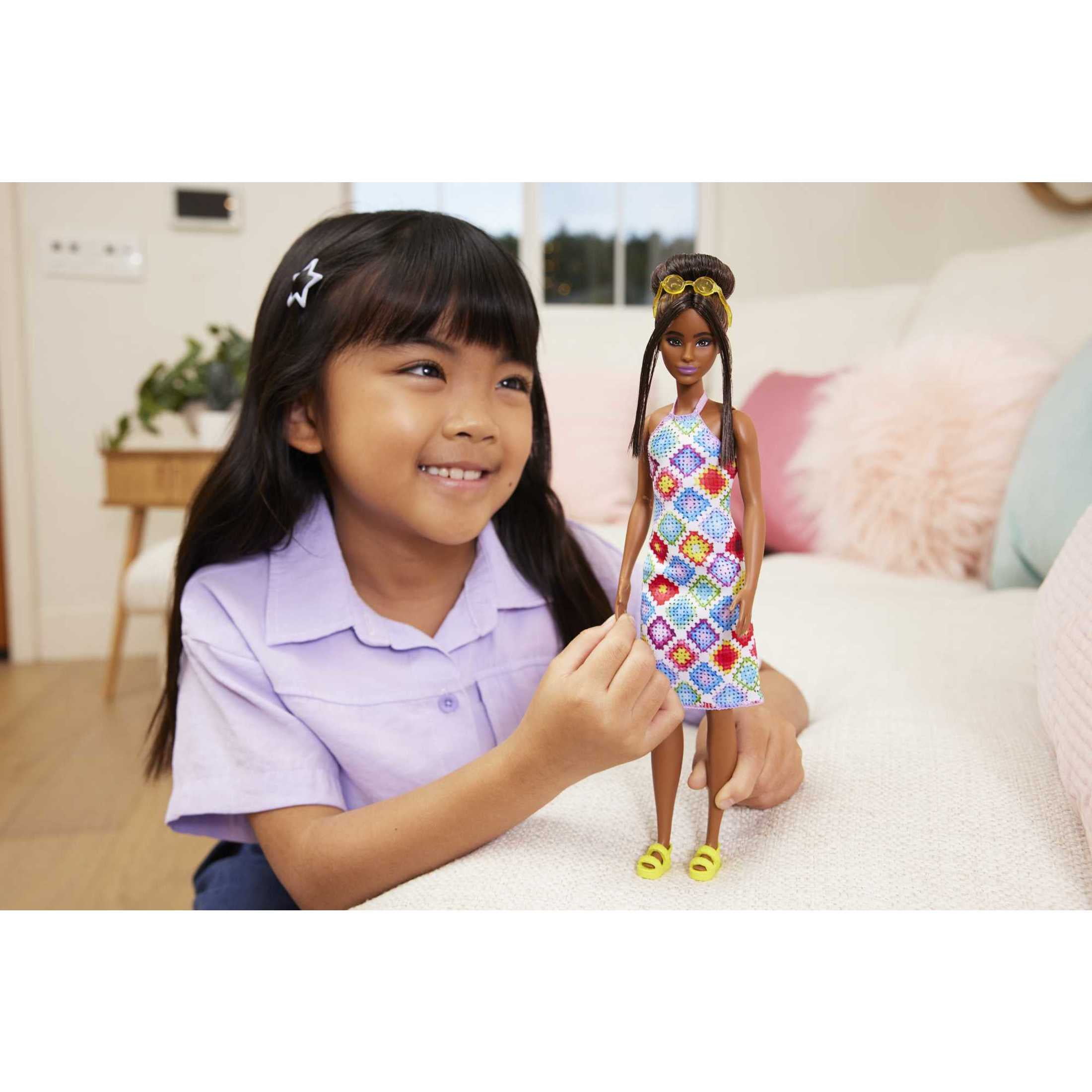 slim fit dress slacks NEW Barbie Fashionistas Doll 140 Brunette Mouse Dress Pink Booties  Sunglasses