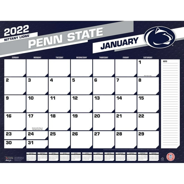 Spring 2022 Psu Calendar Penn State Nittany Lions 2022 Desk Pad Calendar - Walmart.com