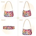 thumbnail image 7 of FORMRS Womens Shoulder Bag with Chain Strap Clutch Purse Cute Tote Handbag, Black Colorful Circles, 7 of 7