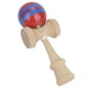 thumbnail image 4 of Juego de habilidad con rayas rojas y azules: domina el divertido juego de malabarismo Kendama tradicional japonés, 4 of 8