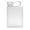 White, variant on XKHHLH Slim Square Bottle Portable Water Flask, Transparent Flat Water Bottle, BPA Free/Slim Design/Leak Proof, Reusable Water Bottle for Travel, Outdoor, Sports, Camping