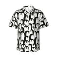 thumbnail image 1 of Fotbe Cartoon Penguin Camisa Hawaiana para Hombre Unisex – Camisa Casual de Verano con Botones de Manga Corta de Algodón y Lino,Large, 1 of 7