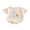 Apricot, variant on BemeyourBBs Baby Boy First 1st Birthday Outfit One Years Old Birthday Clothes Summer Bubble Romper Milk and Cookie Print Short Sleeve Bodysuit Playsuit