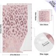 thumbnail image 3 of Coolnut Pink Leopard Bath Towels Set,2 Piece Pure Cotton Ultra Soft High Absorbent Quick Dry Towel Set,1 Bath Towels, 1 Wash Cloths Wash cloth, 3 of 7