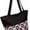 Black Trim - Pink Diamond, variant on Women Teen Fashion Print Lined Top Zipper Tote Bag Handbag with Solid Top - Can be Personalized Pink Trim - Pink Paisley