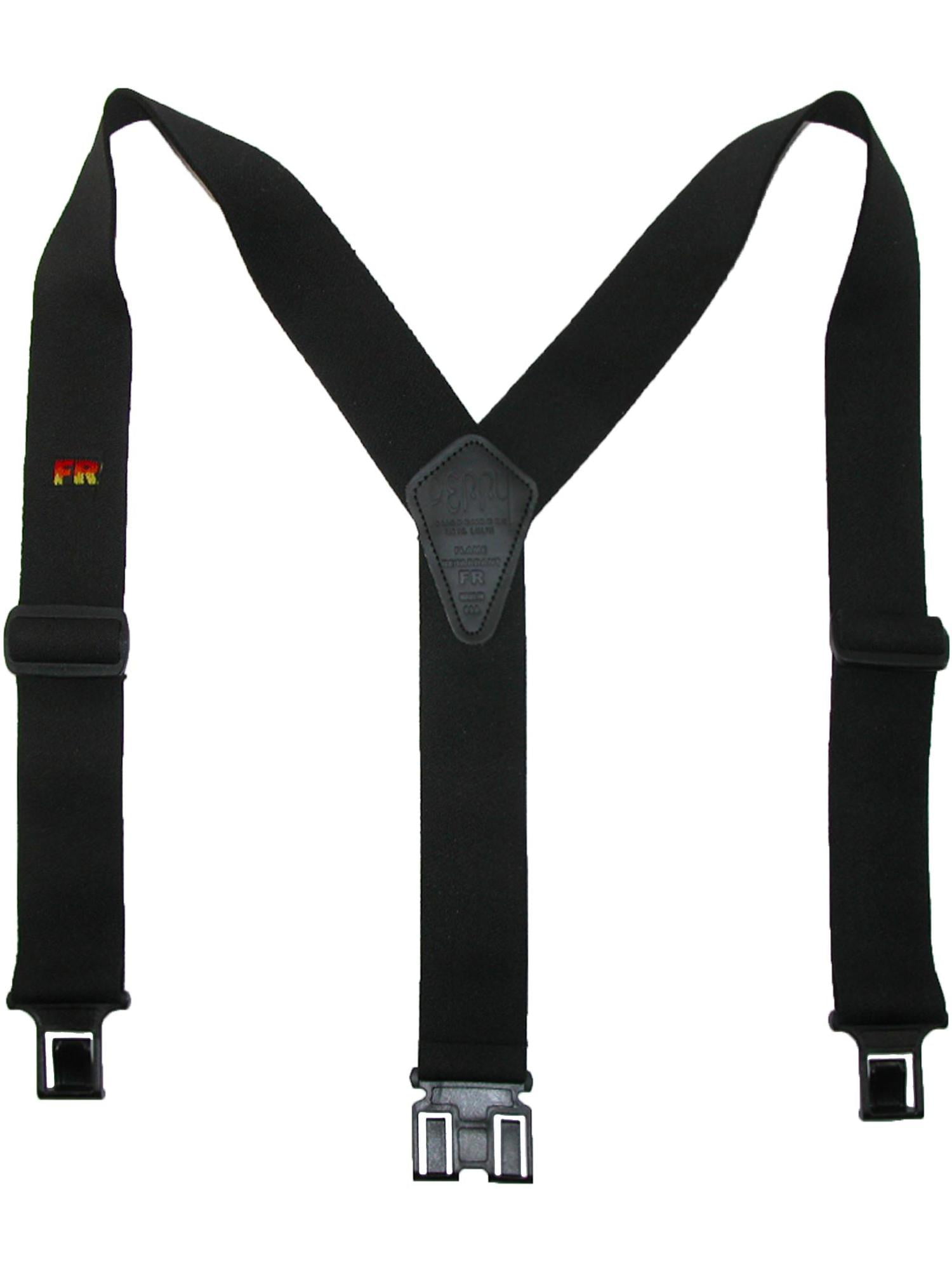 Size one size Men's Elastic Flame Retardant Hook End Work Suspenders