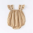 thumbnail image 2 of Vividxx Baby Dress With Soft And Elastic Plaid Short Sleeve. For To Comfortable Casual Clothing For Daily Activities O-Neck Relaxed Fit Sundress, 2 of 3