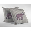 thumbnail image 3 of Elephant Silhouette Throw Pillow with Removable Cover in Magenta 16x16, 3 of 5