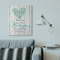 thumbnail image 2 of Stupell Home Décor My Whole Heart Blue Green Wood Textured Word Design Canvas Wall Art by Jo Moulton, 2 of 2