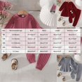 thumbnail image 4 of ZIXKCGDSE Baby Girl Clothes Fall Knit Long Sleeved Top and Pants Set Trendy Winter Outfits Going Out Size 2-3 Years, 4 of 4