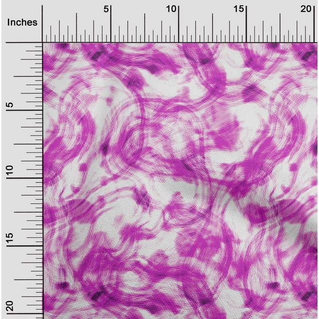 oneOone Viscose Chiffon Fuschia Pink Fabric Florals Craft Projects Decor Fabric Printed By The Yard 42 Inch Wide