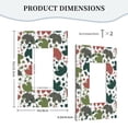 thumbnail image 5 of ZICANCN Outlet Covers Wall Plate, Colourful Modern Leaves Light Switch Cover Decorative, Duplex Toggle Combo 1-Gang, 5 of 9