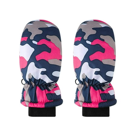 

Leutsin 1 Pairs Toddler Kids Baby Boys Girls Ski Gloves Waterproof Warm Snow Mittens