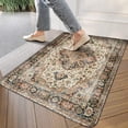 thumbnail image 3 of Bohemian Brown Ethnic Rug Welcome Door Mat Decorative Doormat Farmhouse Low-Profile Floor Rug Switch Mat for Home Indoor Outdoor Decorations 17 X 30 Inch, 3 of 6
