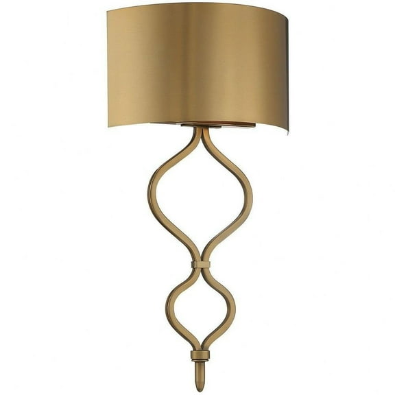 1 Light Metal Led Wallchiere with Metal Shade-20 inches H By 11 inches W-Warm Brass Finish Bailey Street Home 159-Bel-4487518