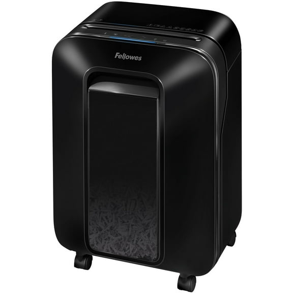 Fellowes LX170 Cross-cut Shredder Continuous Shredder - Cross Cut - 12 Per Pass - for shredding Staples, Paper, Paper Clip, Credit Card, Junk Mail - 10 Minute Run Time - Black