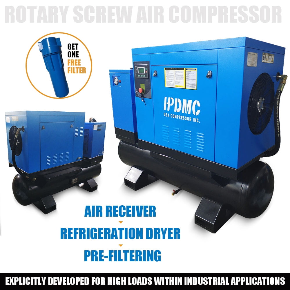 Details about   460V 3-Phase 10HP Rotary Screw Air Compressor 7.5kw Industrial Screw Compressor 