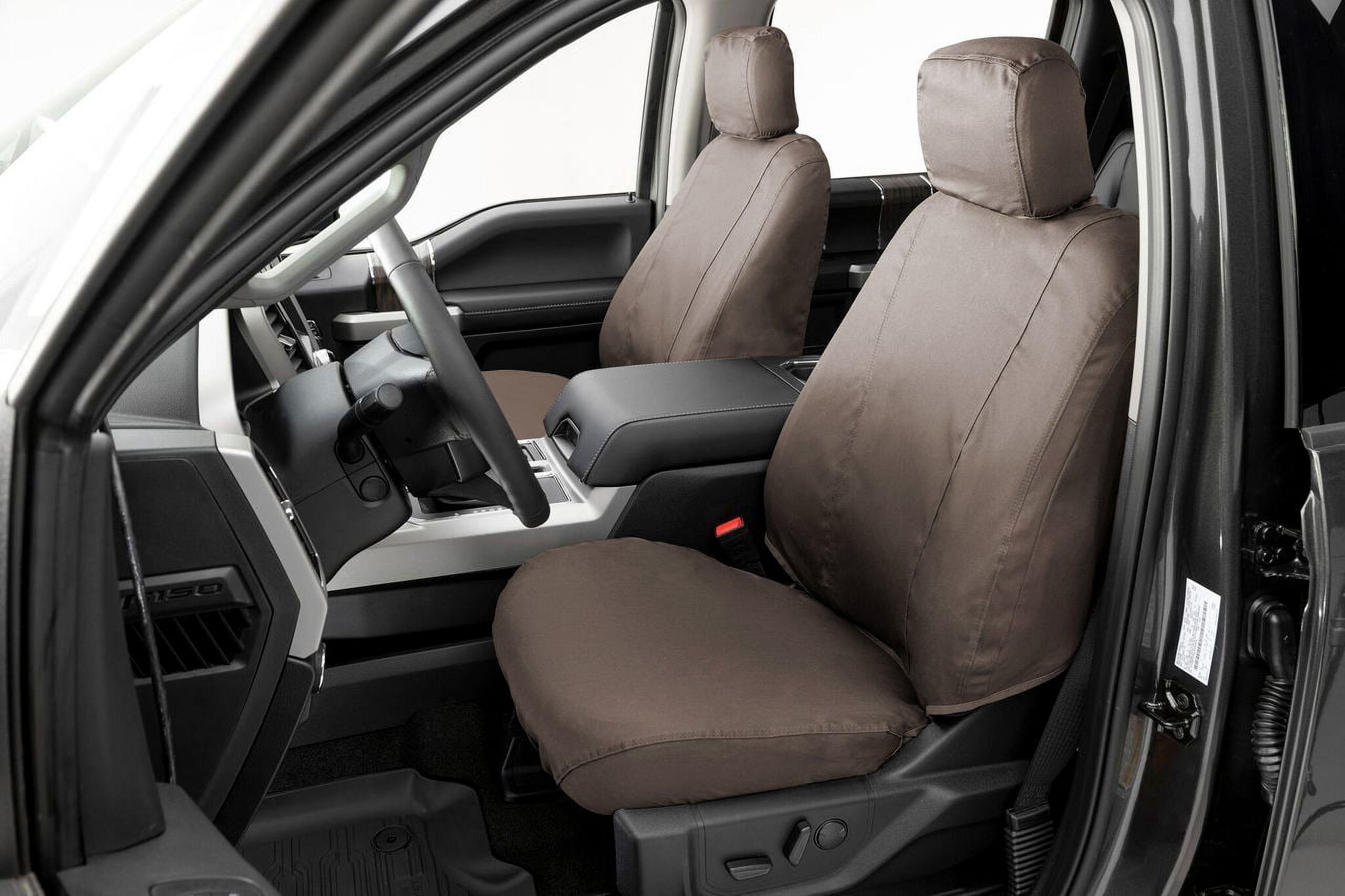 Covercraft Polycotton SeatSaver Custom Seat Covers for 2023 Chevrolet Traverse, 2024 Traverse Limited | SS3507PCSA | 1st Row Bucket Seats | Wet Sand