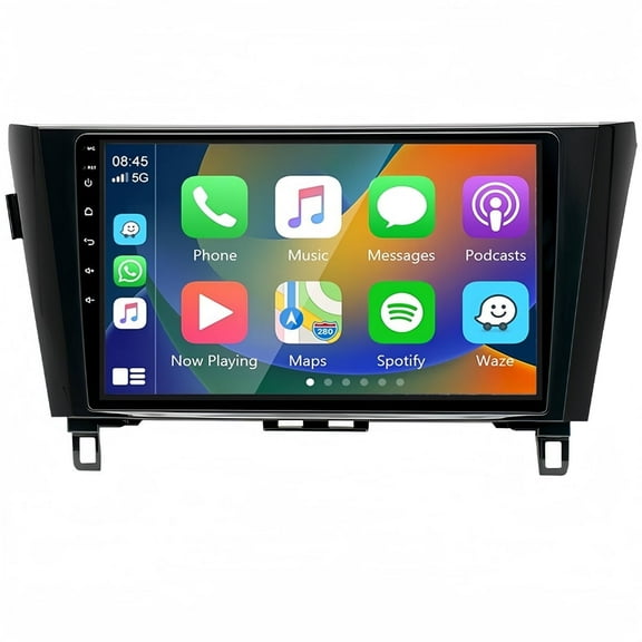 Guwzn Car Stereo Radio for Nissan Xtrail Qashqai Rogue 2014-2019 10" Touchscreen 2 32G Vehicle GPS Navigation Wireless CarPlay Android Auto
