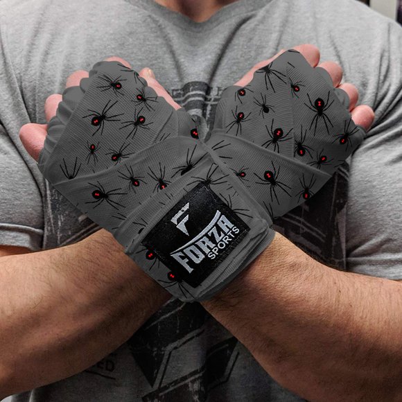 Forza Sports 180" Mexican Style Boxing Handwraps - Spider Gray