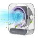 thumbnail image 1 of Pantalla LED Ventilador Escritorio Pequeño Aire Mesa Portátil (USB) Purple, 1 of 9
