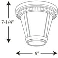 thumbnail image 2 of Westport LED Collection One-Light 9-1/8" LED Flush Mount, 2 of 5