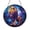 Acrylic 3.5 Inch, variant on Decorative Leo Zodiac Stained Glass Window Hanging with Bold Symbol Design and Star Inspired Background