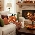thumbnail image 6 of Orange Pumpkin Fall Pillow Covers 18x18 Autumn Harvest Print Thanksgiving Decorative Throw Pillows Outdoor Farmhouse Cushion Case Seasonal Decor for Couch Sofa Bed, 6 of 6