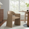 thumbnail image 1 of Modway Talia Performance Velvet Dining Armchair, Taupe, 1 of 9