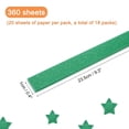thumbnail image 2 of Uxcell 360 Sheets Origami Paper Glitter Stars Papers Deep Green Fold Paper for Beginner Arts Crafts Project,0.4 x 9.3", 2 of 6