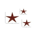 thumbnail image 4 of Metal Star Set Of 3 Casted In Shape Of Three Stars, 4 of 4