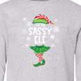 thumbnail image 3 of Inktastic Funny Christmas I'm the Sassy Elf with Shoes and Hat Long Sleeve Youth T-Shirt, 3 of 4