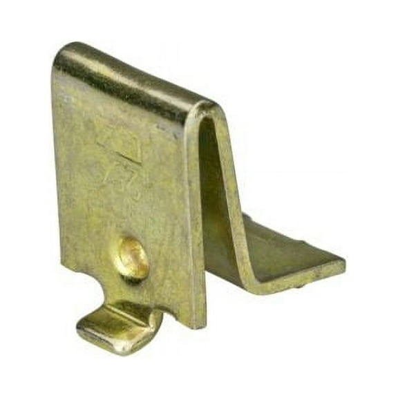 Knape & Vogt 12-Pack Adjustable Steel Pilaster Shelf Support Clip, Brass Finish