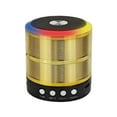 thumbnail image 2 of Nkmbld Portable Bluetooth Speakers Colorful Wireless Car Portable Payment High-power Outdoor Subwoofer Sound System, Gold, 2 of 3