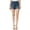 Blue, variant on JESSICA SIMPSON Womens Blue Frayed Pocketed Button Fly Distressed High Waist Jeans Juniors 27