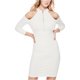 thumbnail image 2 of Vestido Mini GUESS con cremallera frontal y hombros descubiertos para mujer blanco pequeño, 2 of 2
