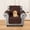 Chocolate, variant on Reversible Chair Cover, Waterproof Pet-Friendly Quilted Sofa Slipcover for 1-Seater Couch, Non-Slip Furniture Protector with Elastic Straps, Chocolate