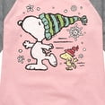 thumbnail image 3 of Peanuts - Snoopy Woodstock Skate - Toddler & Youth Girls Raglan Graphic T-Shirt, 3 of 5